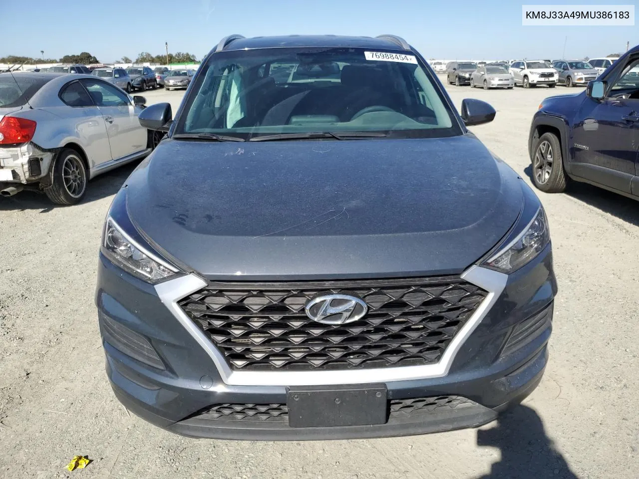 2021 Hyundai Tucson Limited VIN: KM8J33A49MU386183 Lot: 76988454