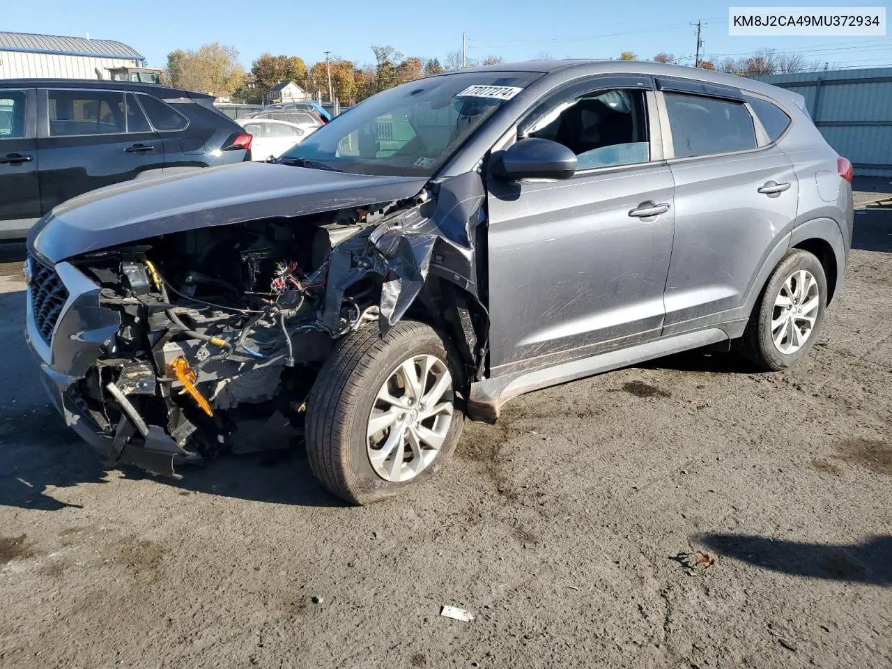 2021 Hyundai Tucson Se VIN: KM8J2CA49MU372934 Lot: 77077274