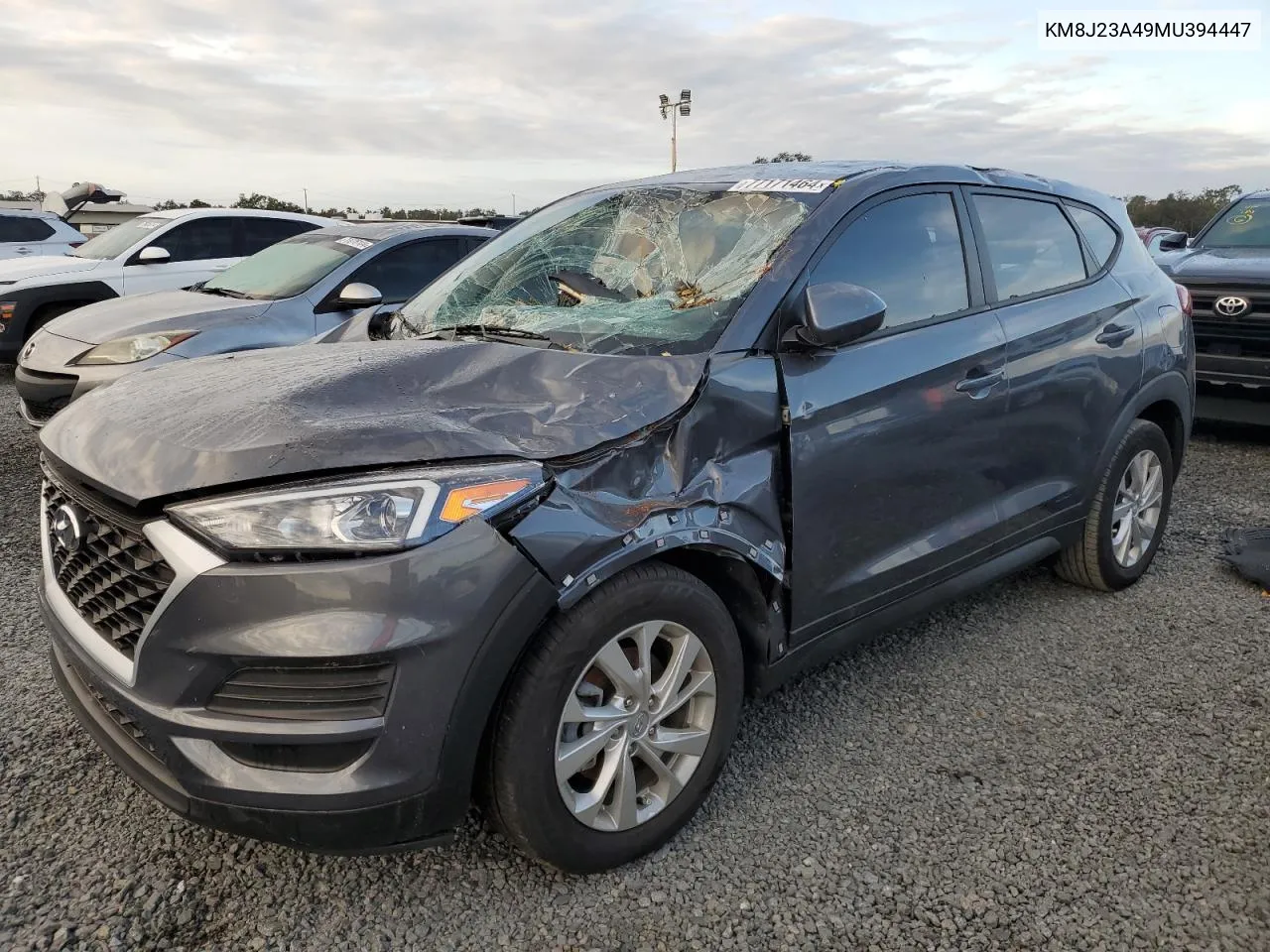 2021 Hyundai Tucson Se VIN: KM8J23A49MU394447 Lot: 77171464