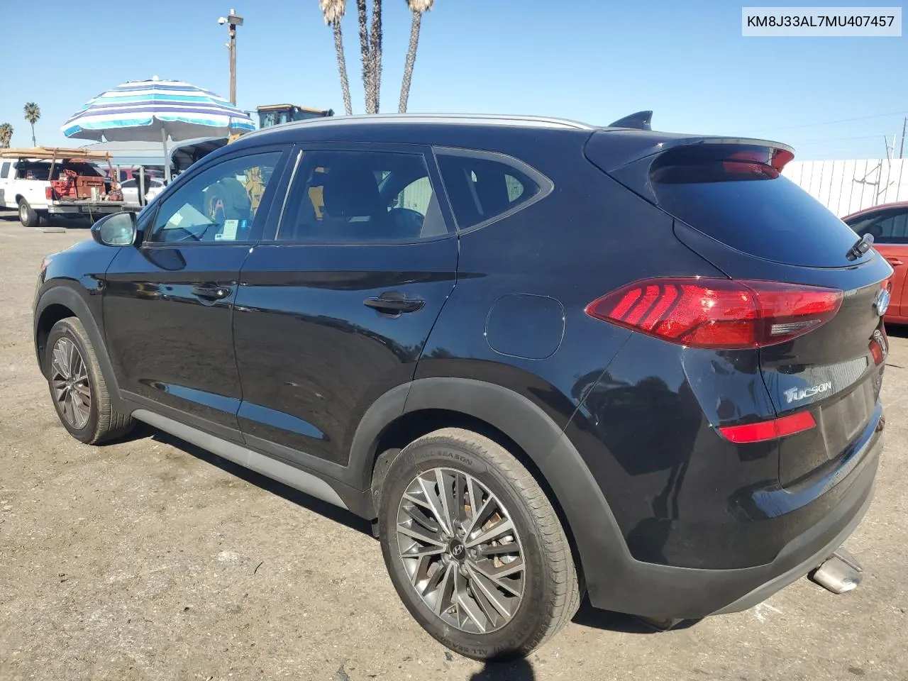 2021 Hyundai Tucson Limited VIN: KM8J33AL7MU407457 Lot: 77234134