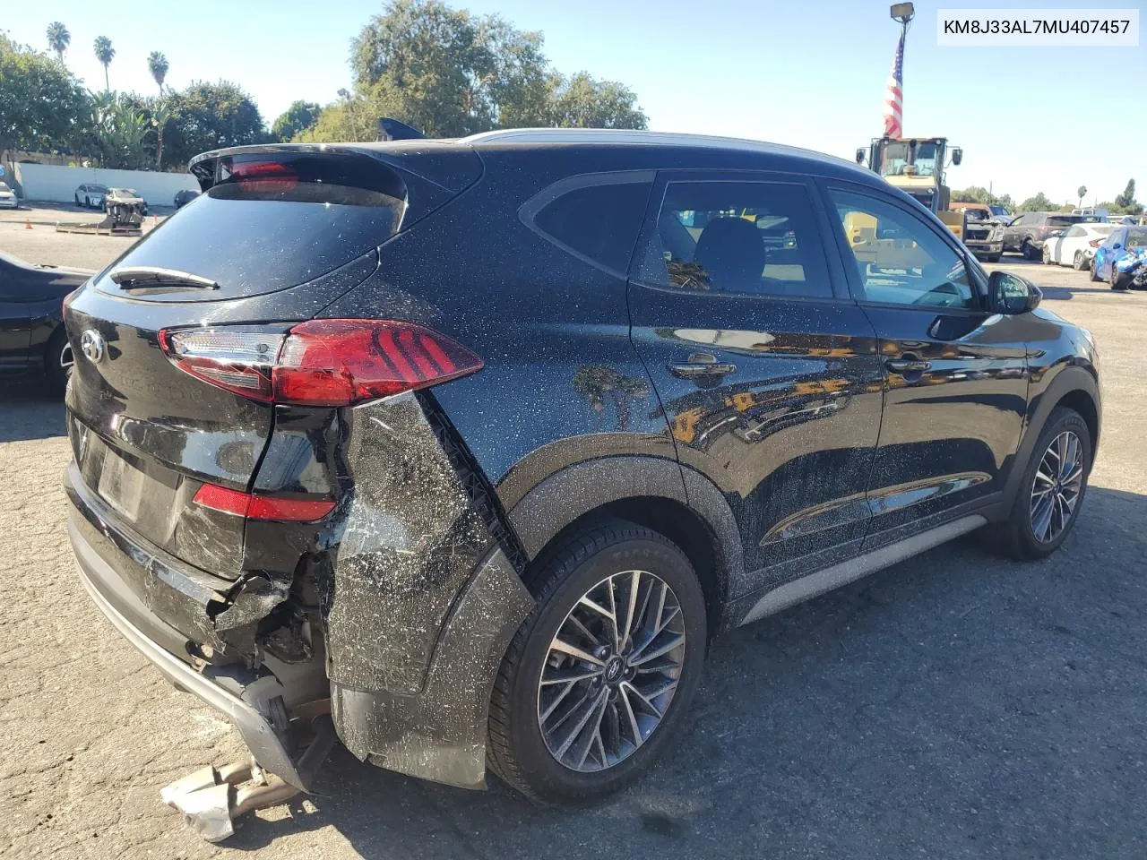 2021 Hyundai Tucson Limited VIN: KM8J33AL7MU407457 Lot: 77234134