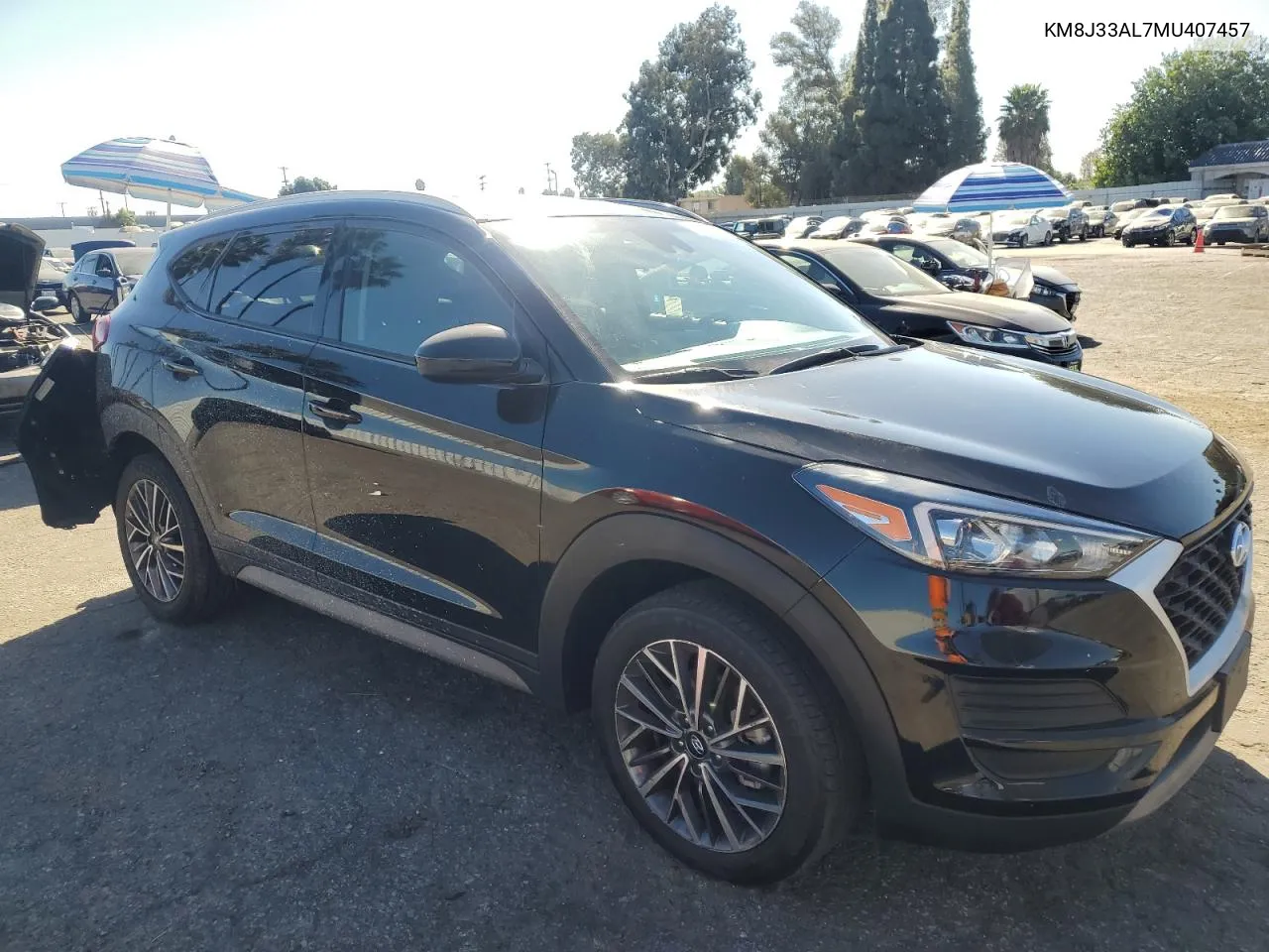 2021 Hyundai Tucson Limited VIN: KM8J33AL7MU407457 Lot: 77234134