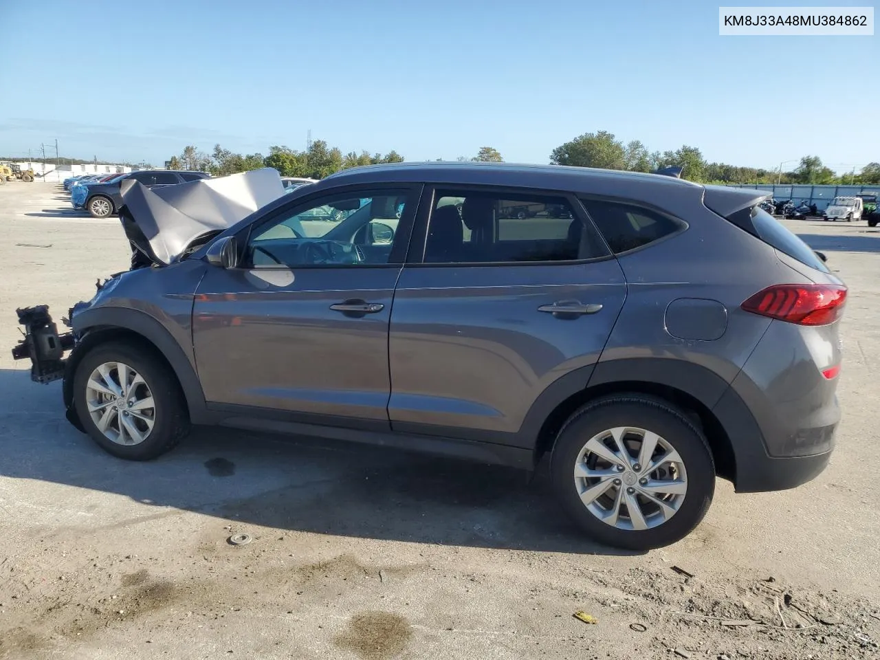 2021 Hyundai Tucson Limited VIN: KM8J33A48MU384862 Lot: 77260414