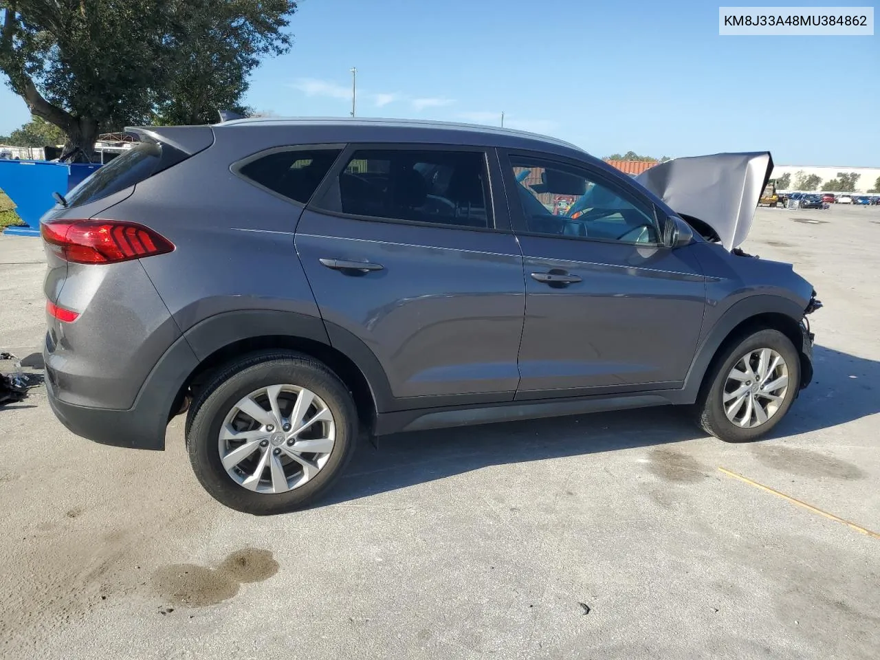 2021 Hyundai Tucson Limited VIN: KM8J33A48MU384862 Lot: 77260414