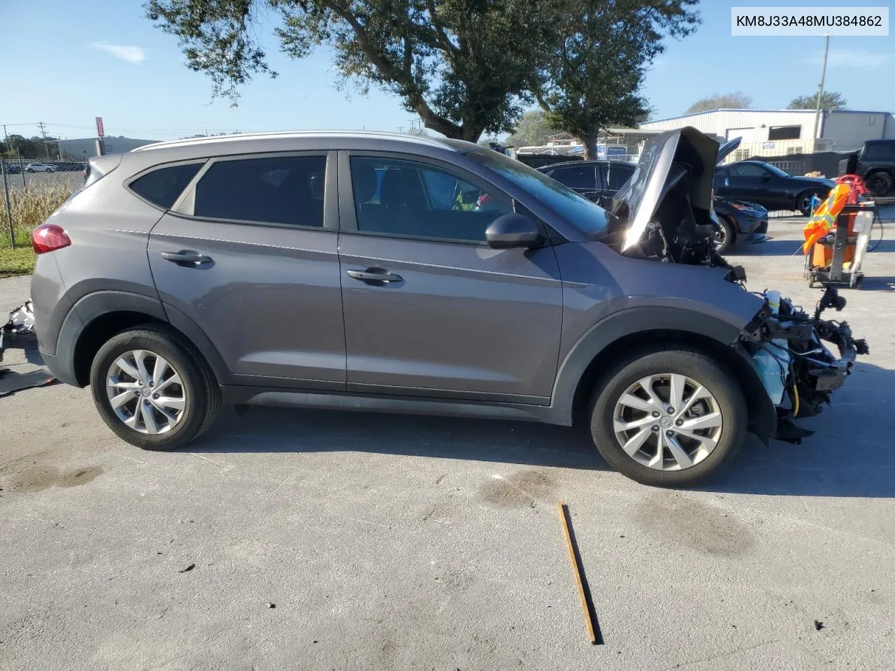 2021 Hyundai Tucson Limited VIN: KM8J33A48MU384862 Lot: 77260414