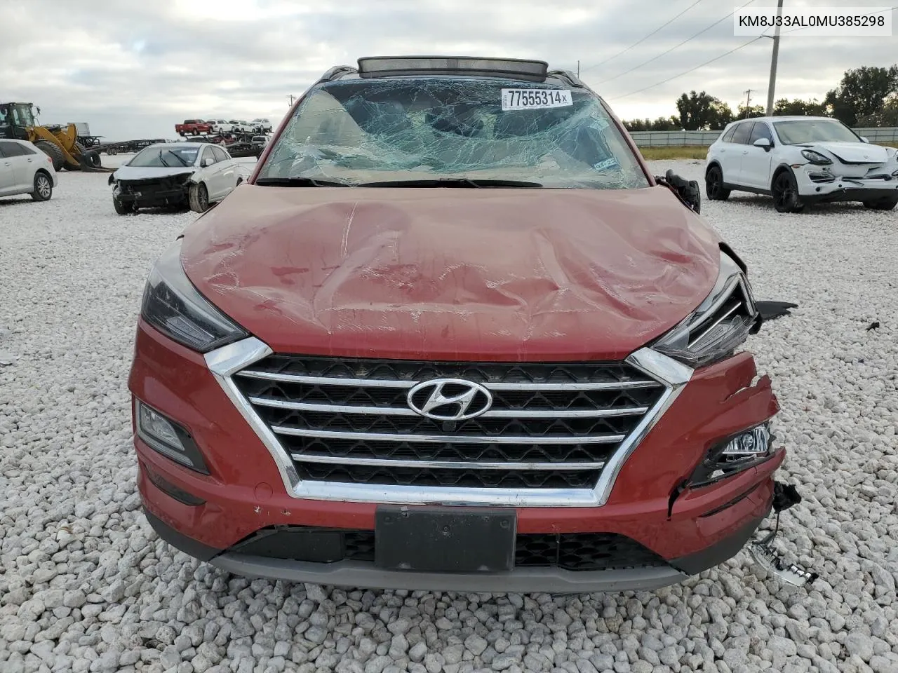 2021 Hyundai Tucson Limited VIN: KM8J33AL0MU385298 Lot: 77555314