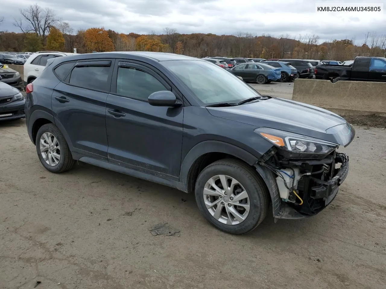 2021 Hyundai Tucson Se VIN: KM8J2CA46MU345805 Lot: 77825734