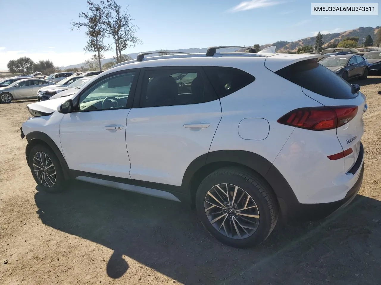 2021 Hyundai Tucson Limited VIN: KM8J33AL6MU343511 Lot: 77836264