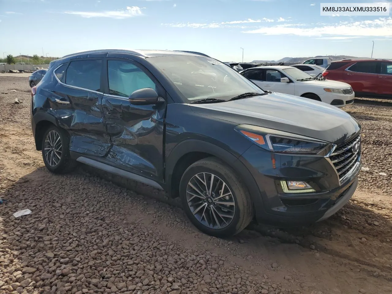 2021 Hyundai Tucson Limited VIN: KM8J33ALXMU333516 Lot: 77915244