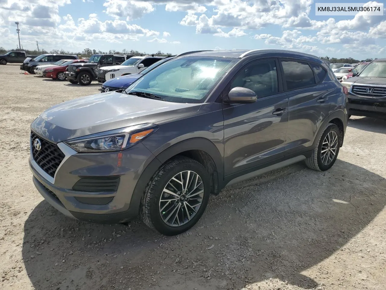 2021 Hyundai Tucson Limited VIN: KM8J33AL5MU306174 Lot: 77970614