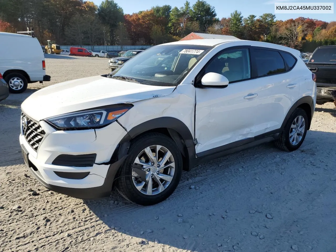 2021 Hyundai Tucson Se VIN: KM8J2CA45MU337002 Lot: 78041774