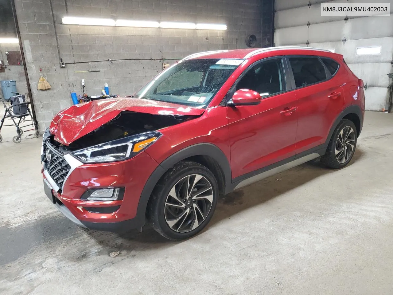 2021 Hyundai Tucson Limited VIN: KM8J3CAL9MU402003 Lot: 78077114