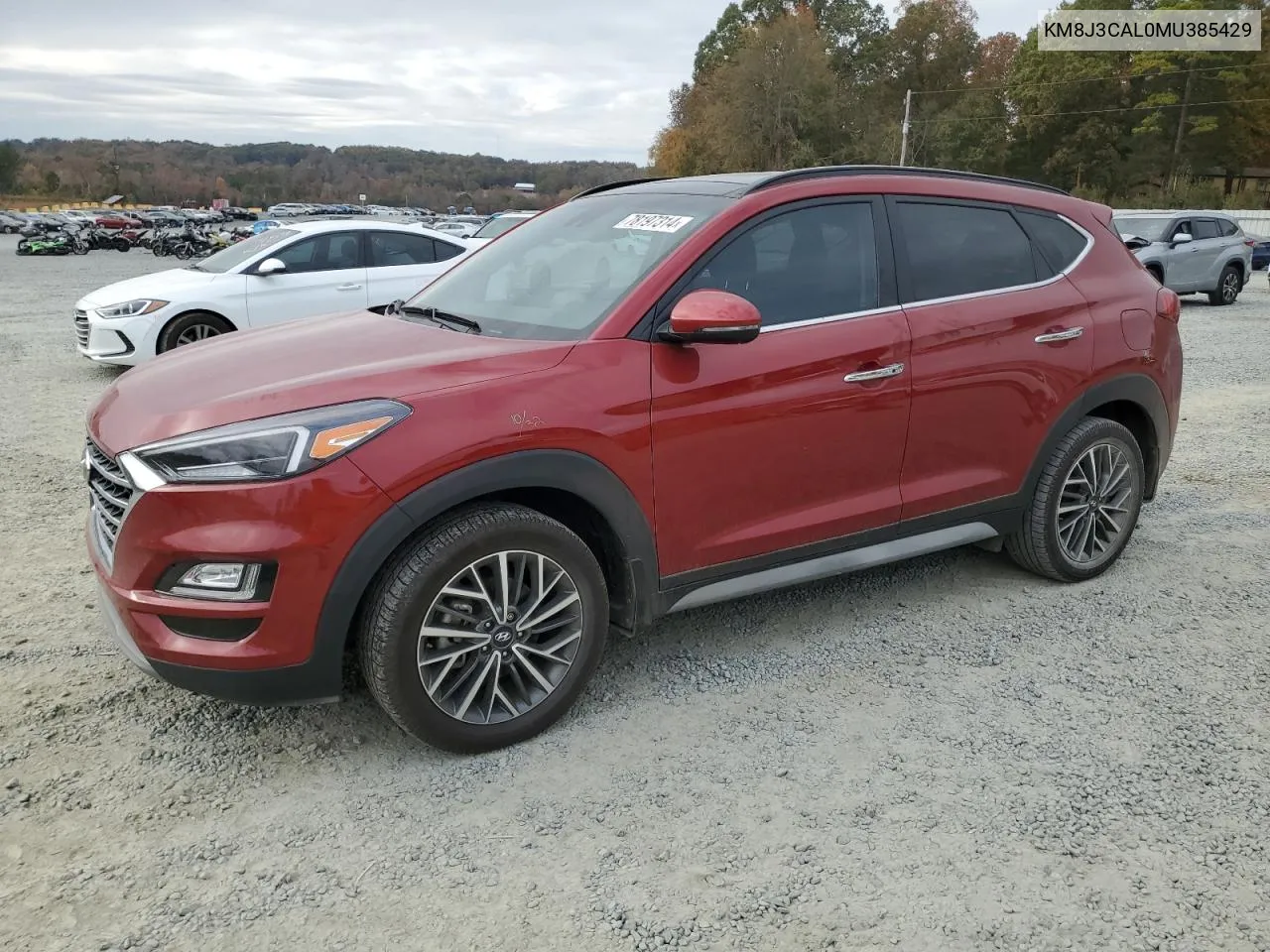 2021 Hyundai Tucson Limited VIN: KM8J3CAL0MU385429 Lot: 78197314