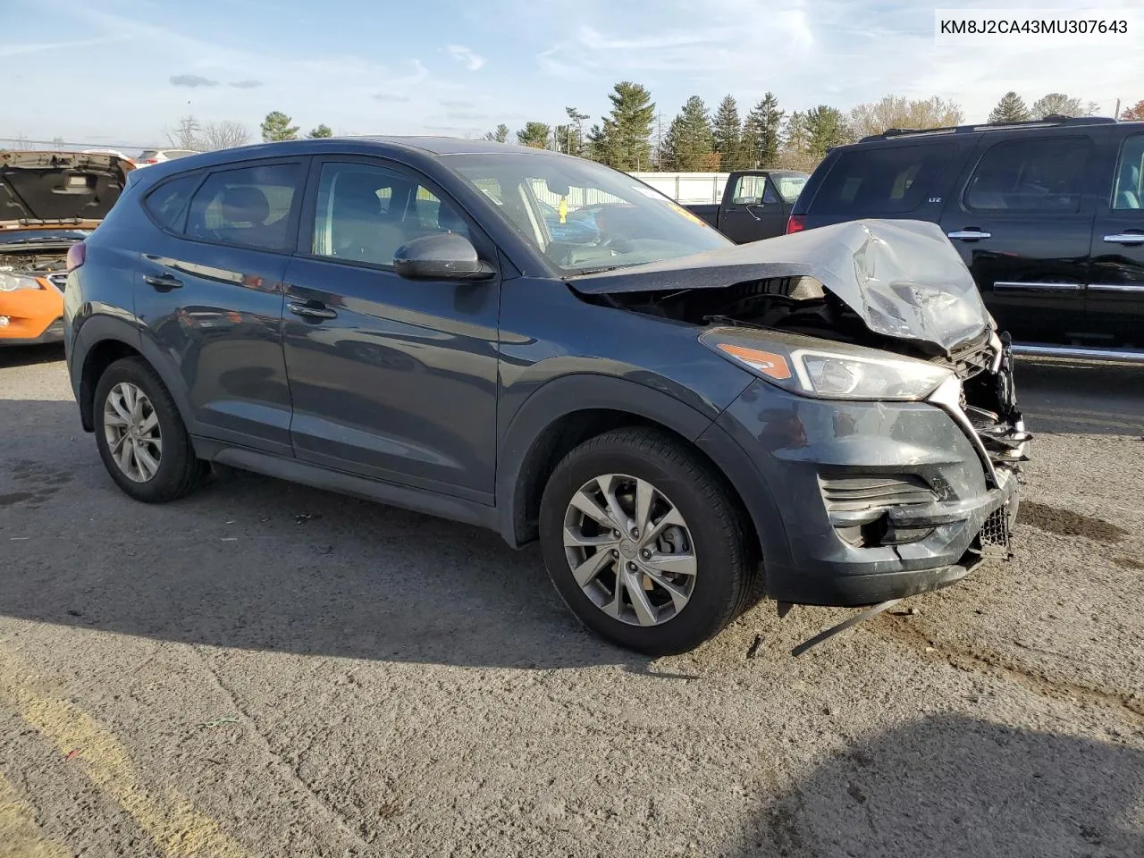 2021 Hyundai Tucson Se VIN: KM8J2CA43MU307643 Lot: 78437144