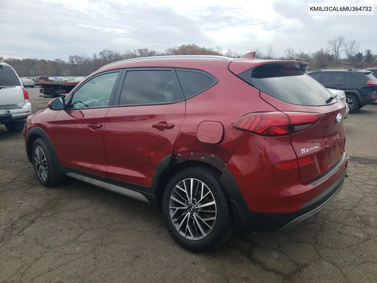 2021 Hyundai Tucson Limited VIN: KM8J3CAL6MU364732 Lot: 78626084