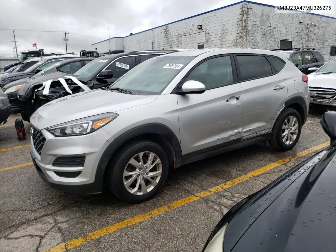 2021 Hyundai Tucson Se VIN: KM8J23A47MU326275 Lot: 78687924