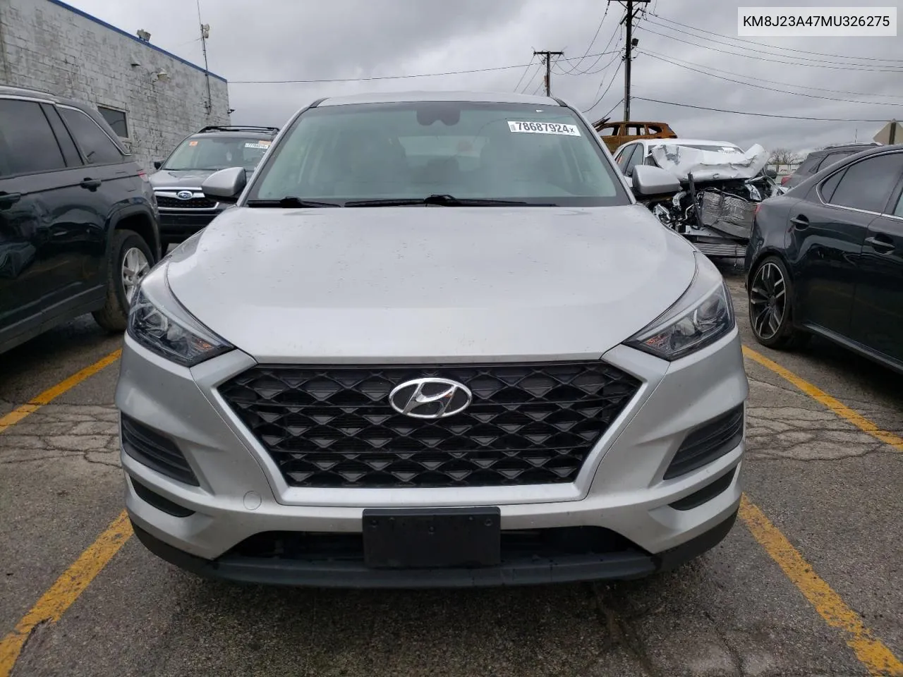 2021 Hyundai Tucson Se VIN: KM8J23A47MU326275 Lot: 78687924