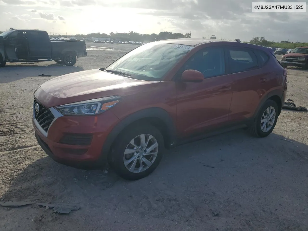 2021 Hyundai Tucson Se VIN: KM8J23A47MU331525 Lot: 78817134