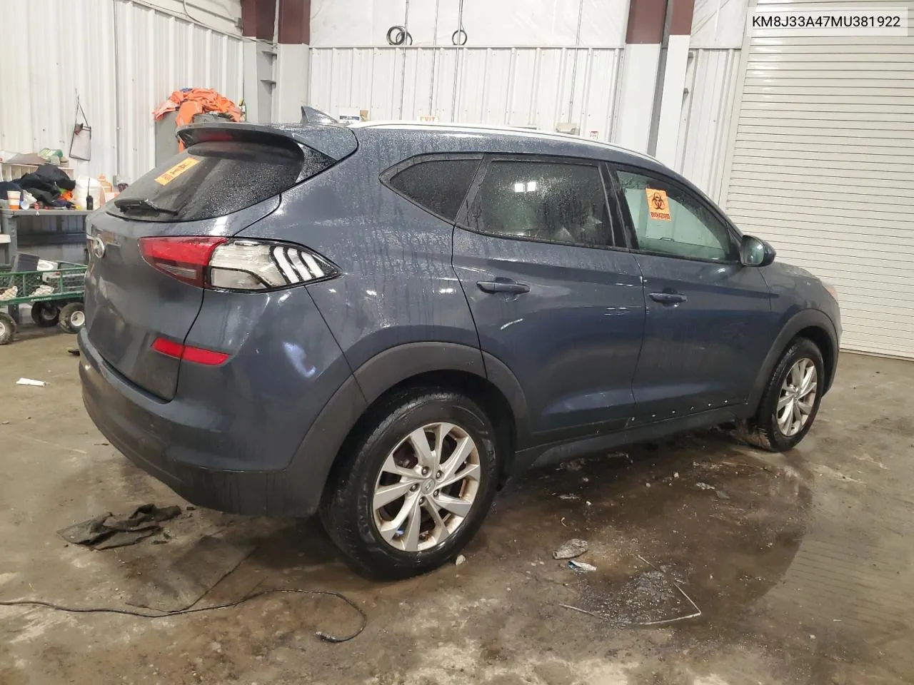 2021 Hyundai Tucson Limited VIN: KM8J33A47MU381922 Lot: 79108564