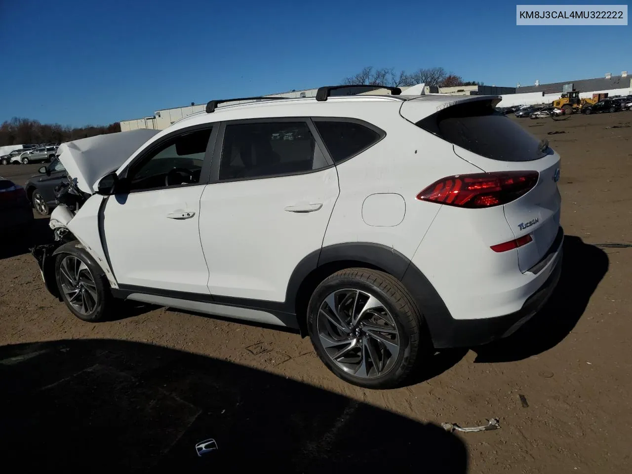 2021 Hyundai Tucson Limited VIN: KM8J3CAL4MU322222 Lot: 79335514