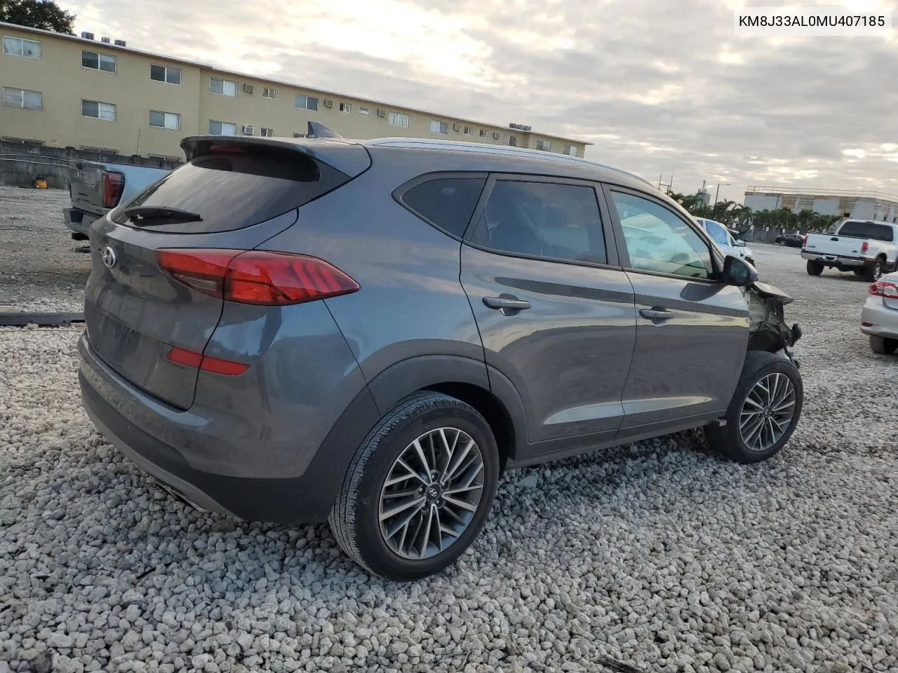 2021 Hyundai Tucson Limited VIN: KM8J33AL0MU407185 Lot: 80154274