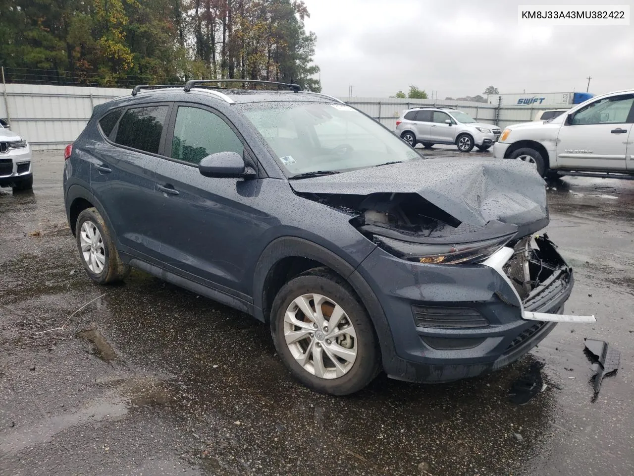 2021 Hyundai Tucson Limited VIN: KM8J33A43MU382422 Lot: 81770704