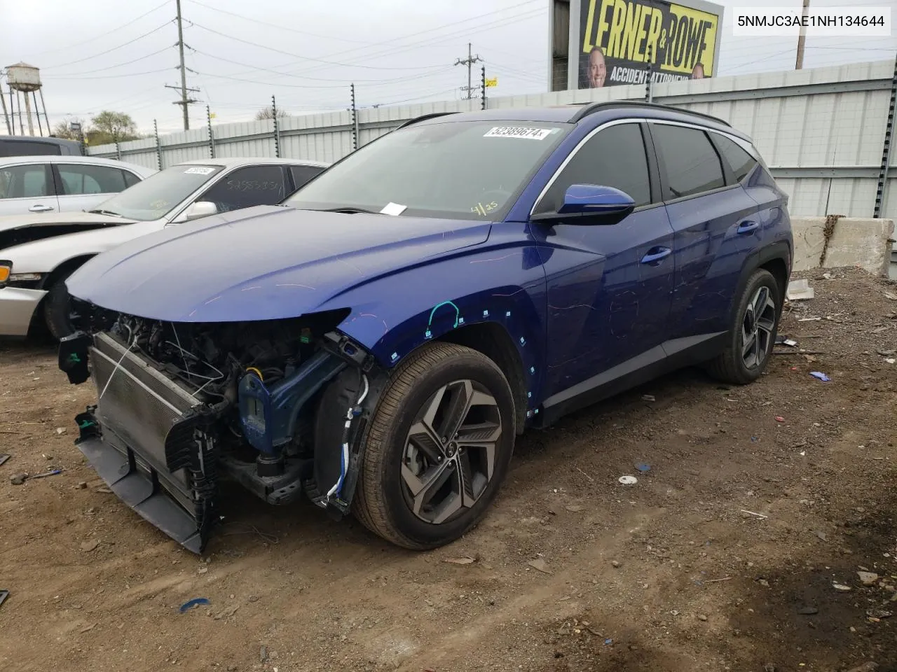 2022 Hyundai Tucson Sel VIN: 5NMJC3AE1NH134644 Lot: 52389674