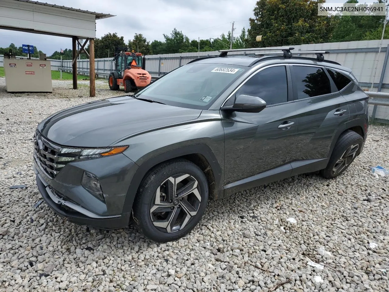 2022 Hyundai Tucson Sel VIN: 5NMJC3AE2NH096941 Lot: 60682534