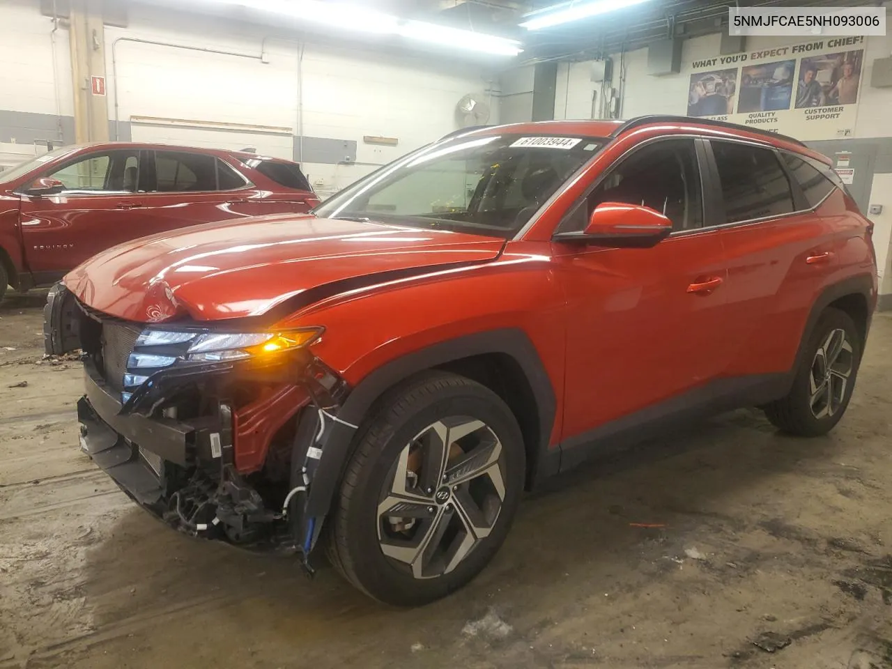 2022 Hyundai Tucson Sel VIN: 5NMJFCAE5NH093006 Lot: 61003944