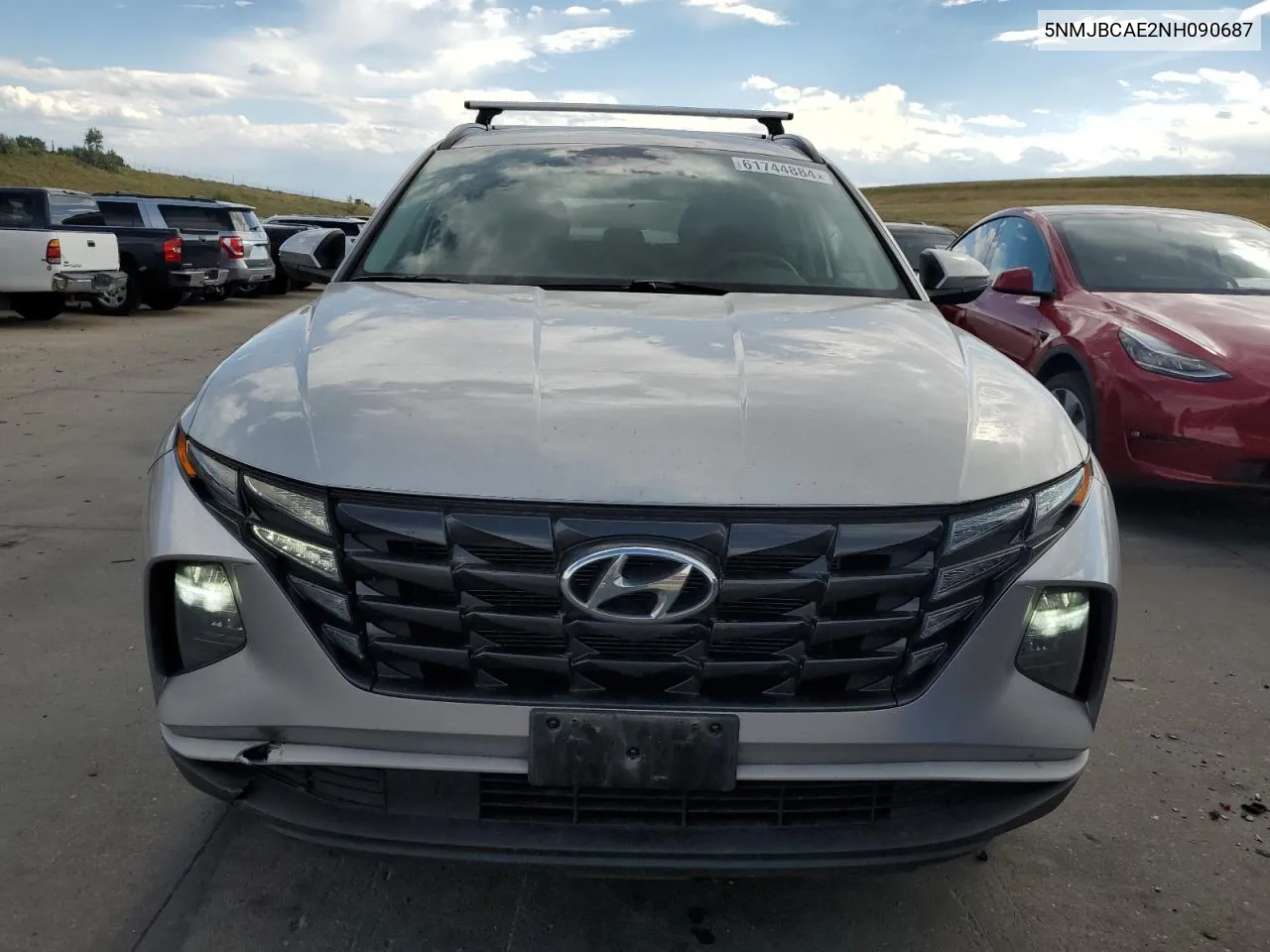 2022 Hyundai Tucson Sel VIN: 5NMJBCAE2NH090687 Lot: 61744884