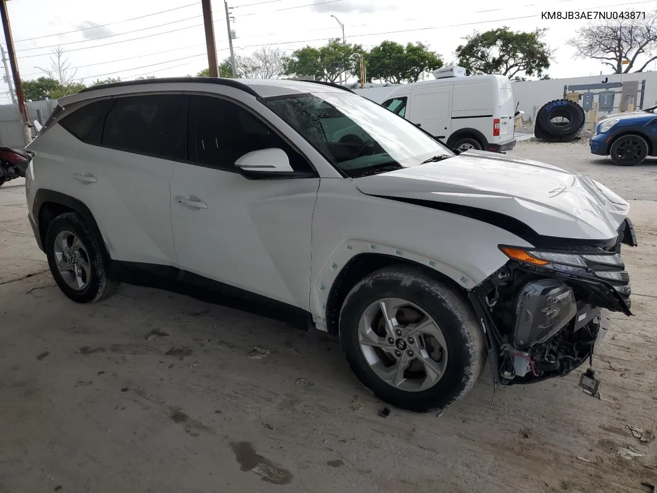 2022 Hyundai Tucson Sel VIN: KM8JB3AE7NU043871 Lot: 61808444