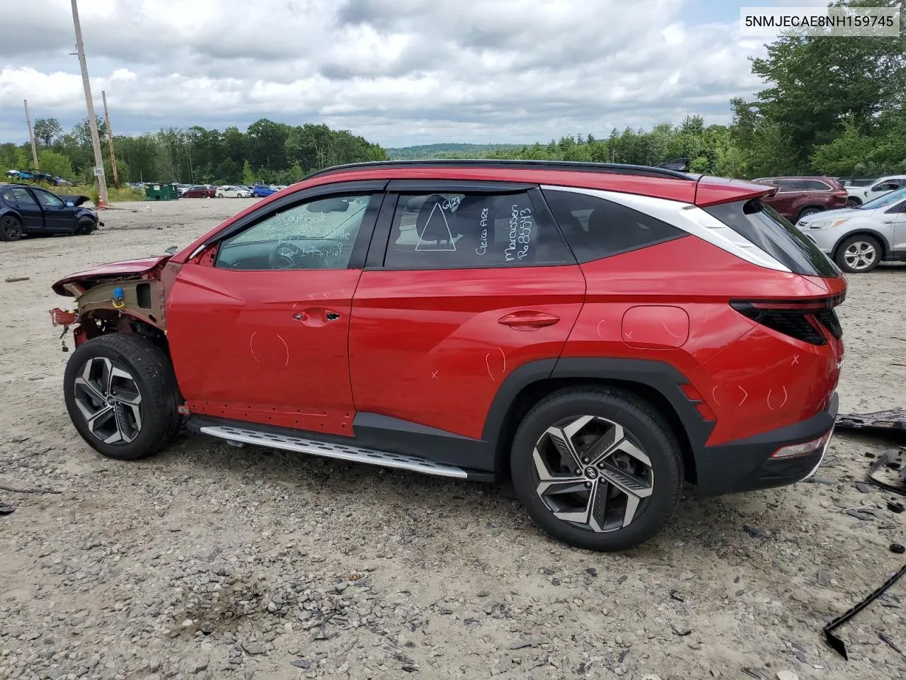 2022 Hyundai Tucson Limited VIN: 5NMJECAE8NH159745 Lot: 61982704