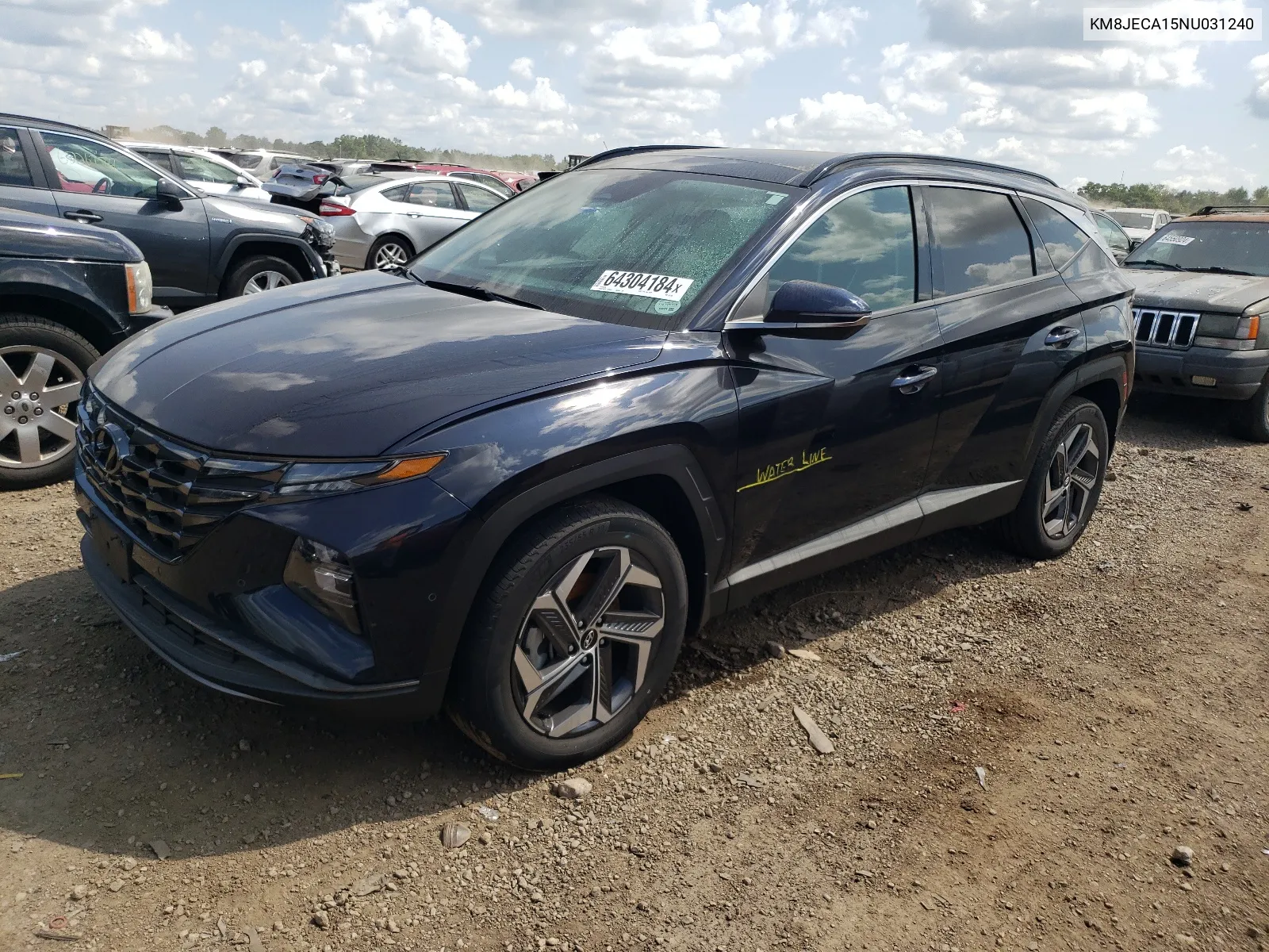 2022 Hyundai Tucson Limited VIN: KM8JECA15NU031240 Lot: 64304184