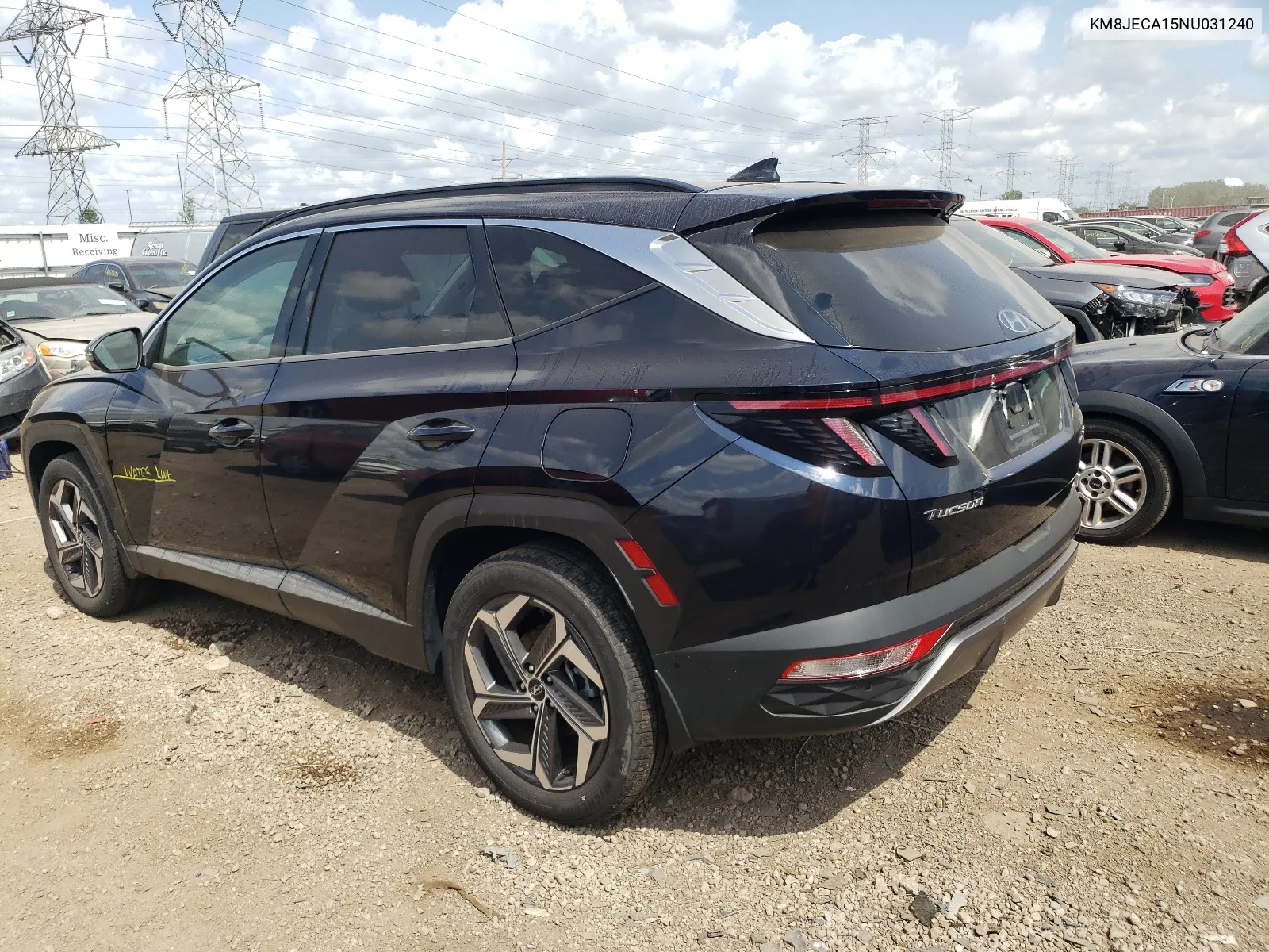 2022 Hyundai Tucson Limited VIN: KM8JECA15NU031240 Lot: 64304184