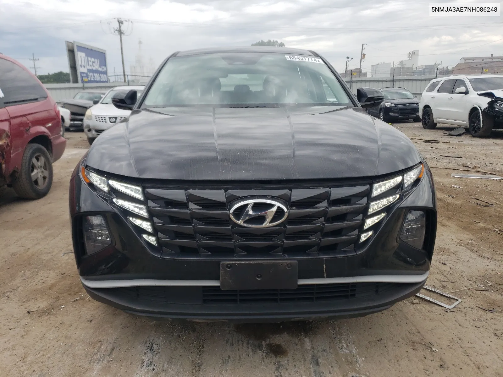 2022 Hyundai Tucson Se VIN: 5NMJA3AE7NH086248 Lot: 65457774