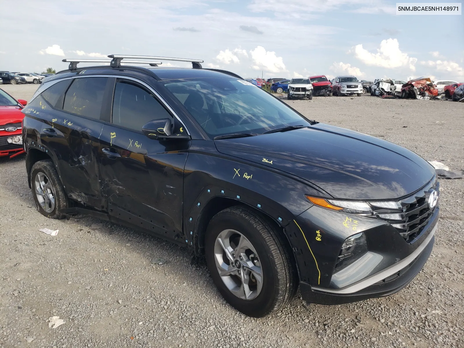 2022 Hyundai Tucson Sel VIN: 5NMJBCAE5NH148971 Lot: 65751674