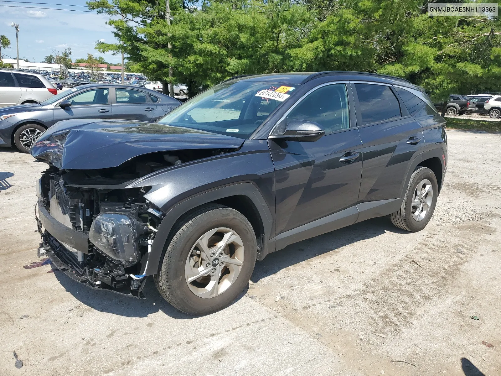 2022 Hyundai Tucson Sel VIN: 5NMJBCAE5NH113363 Lot: 66142094