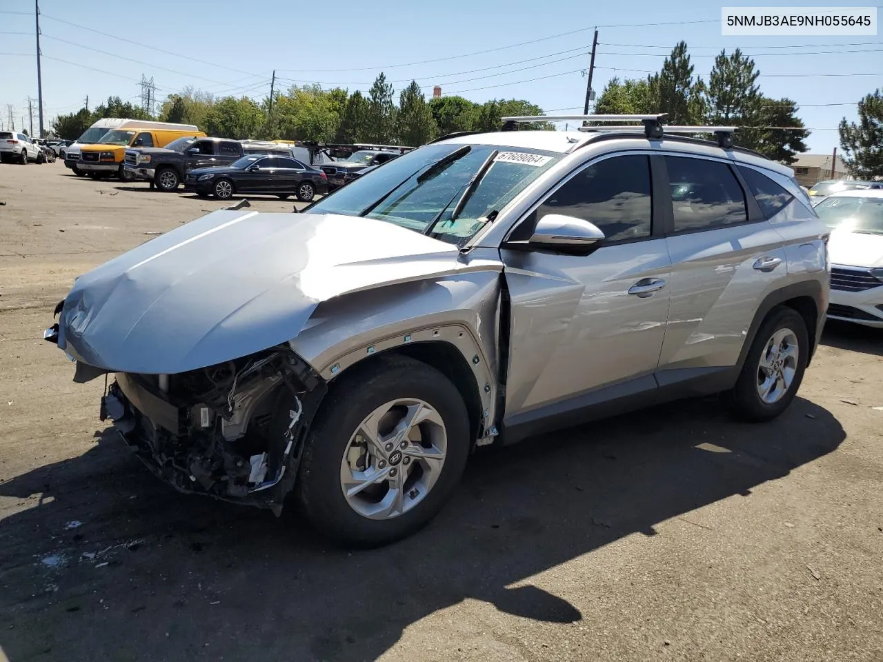 2022 Hyundai Tucson Sel VIN: 5NMJB3AE9NH055645 Lot: 67609064