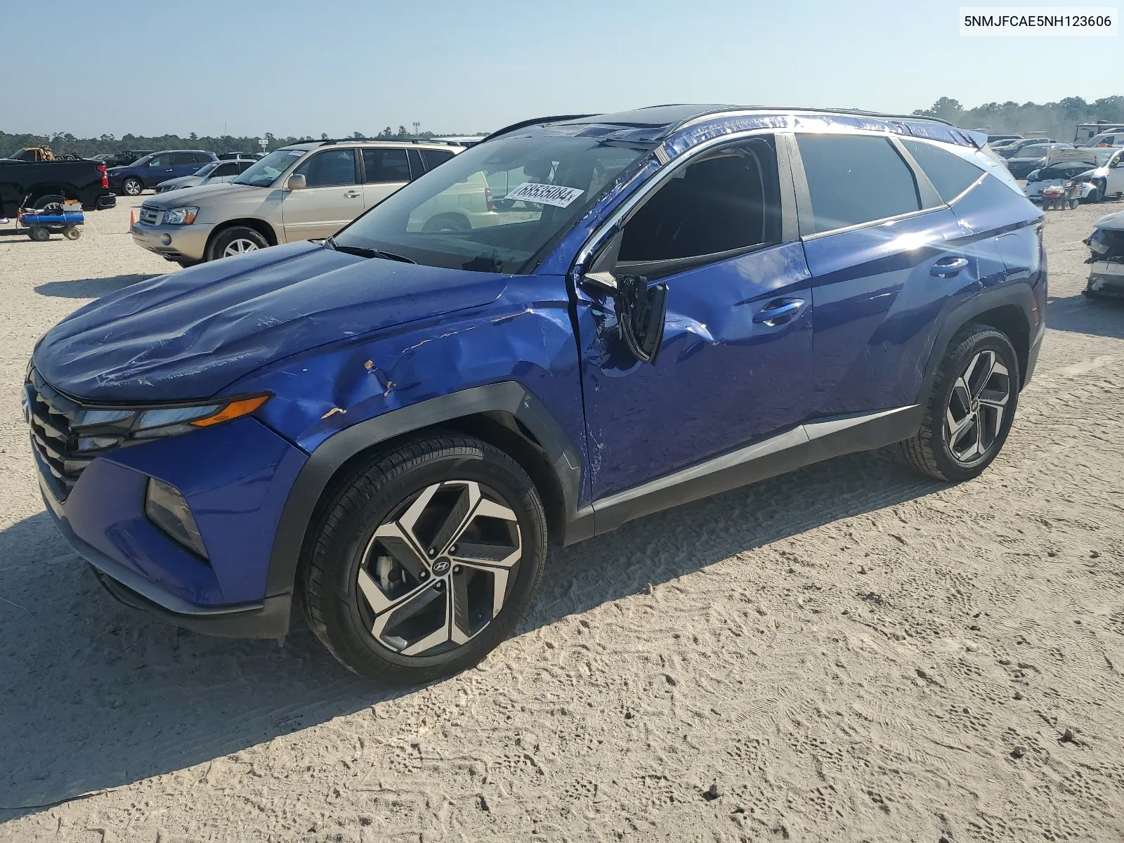 2022 Hyundai Tucson Sel VIN: 5NMJFCAE5NH123606 Lot: 68535084