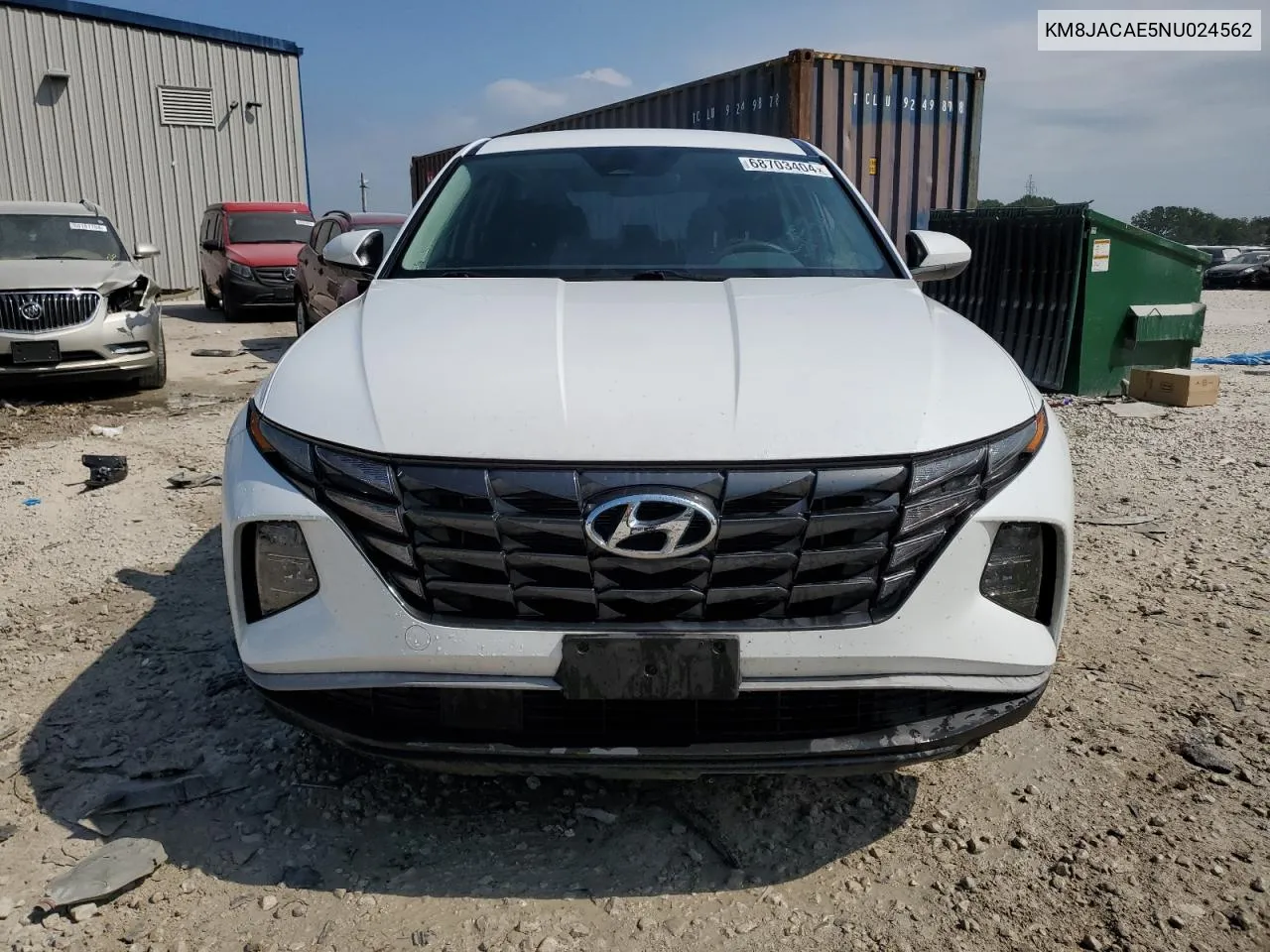 2022 Hyundai Tucson Se VIN: KM8JACAE5NU024562 Lot: 68703404