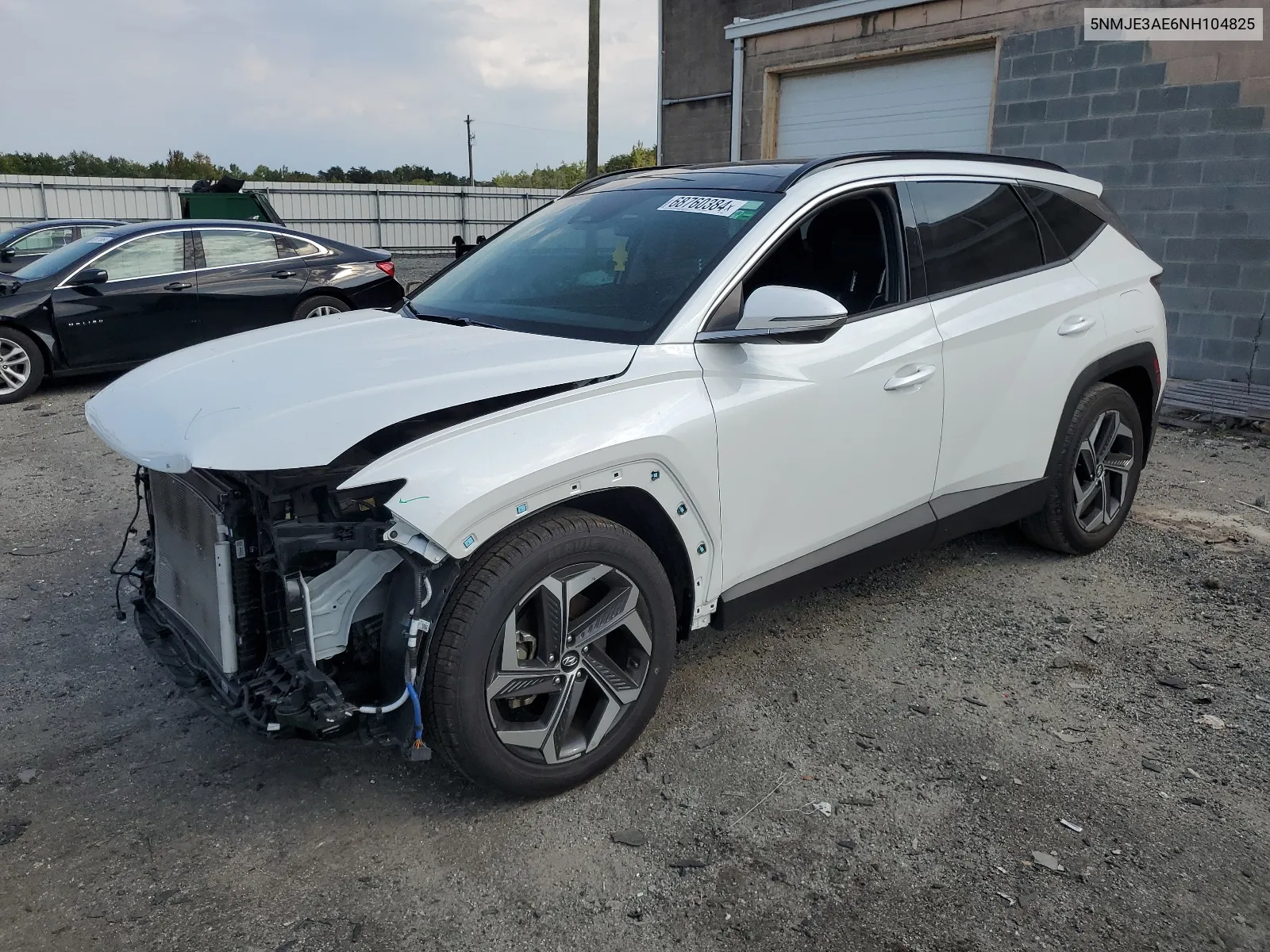 2022 Hyundai Tucson Limited VIN: 5NMJE3AE6NH104825 Lot: 68760384