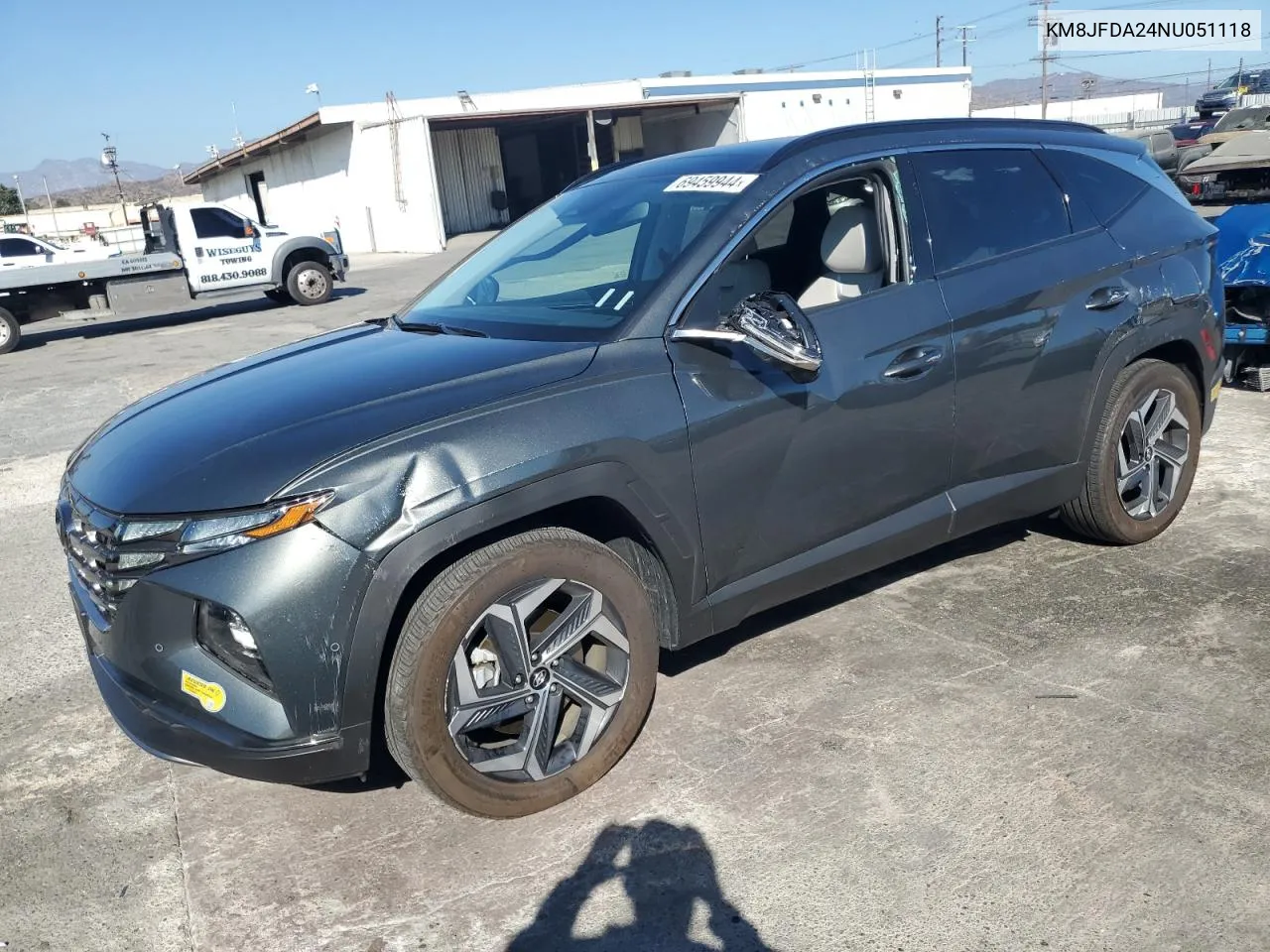 2022 Hyundai Tucson Limited VIN: KM8JFDA24NU051118 Lot: 69459944