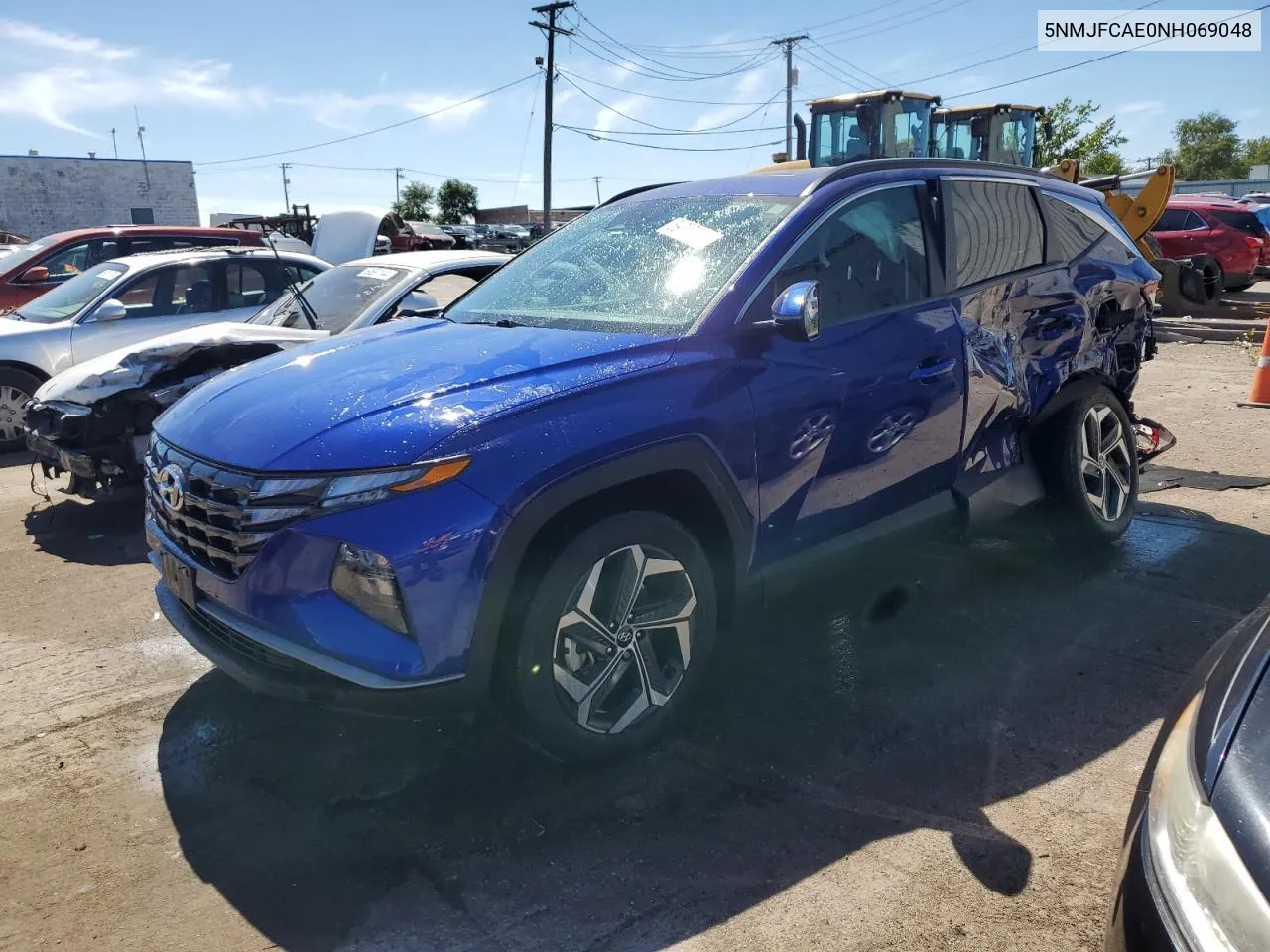 2022 Hyundai Tucson Sel VIN: 5NMJFCAE0NH069048 Lot: 69778514