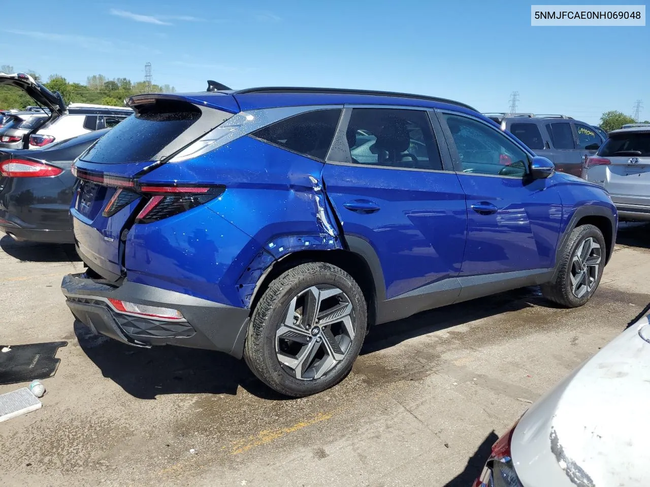 2022 Hyundai Tucson Sel VIN: 5NMJFCAE0NH069048 Lot: 69778514