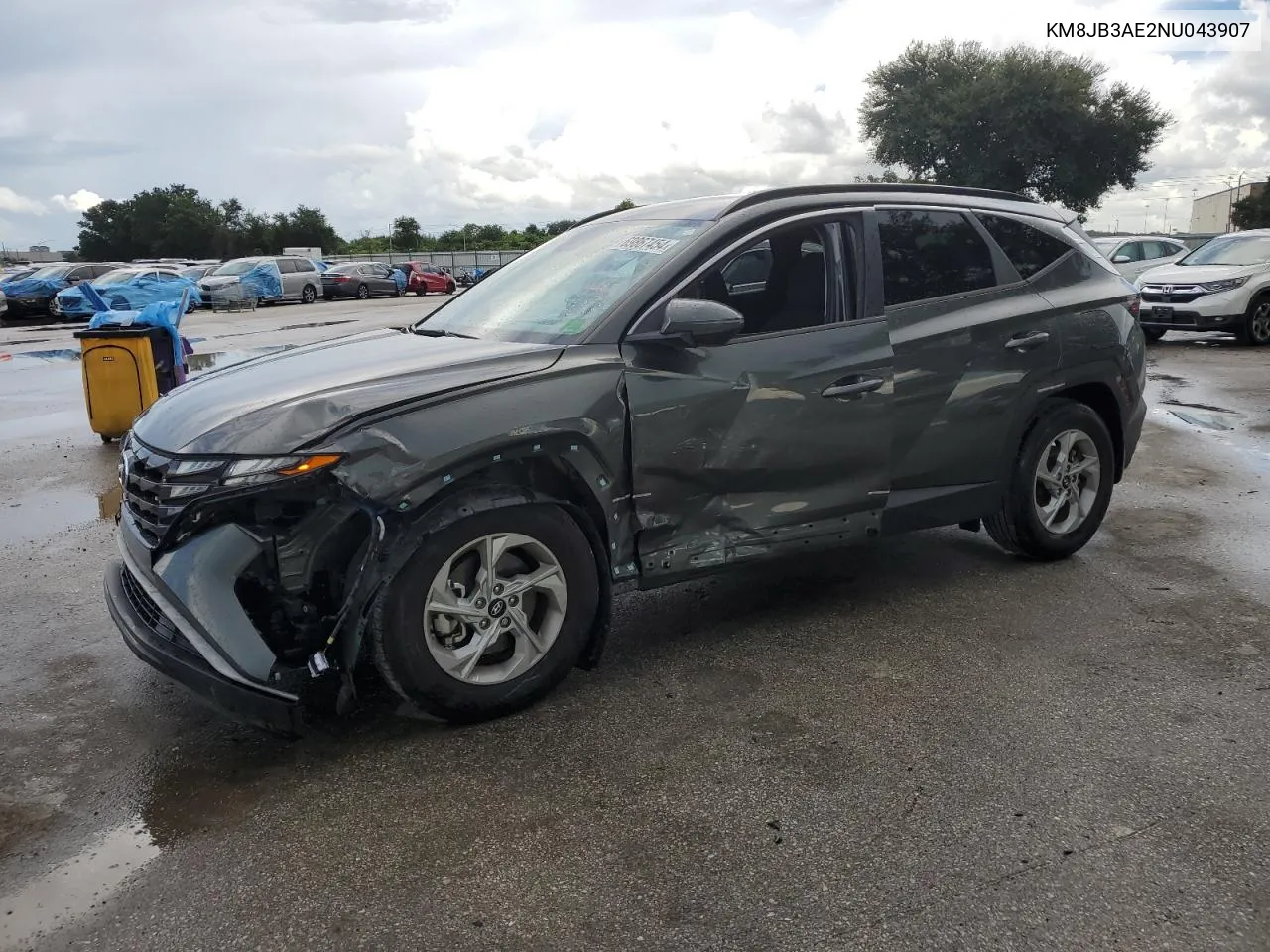 2022 Hyundai Tucson Sel VIN: KM8JB3AE2NU043907 Lot: 69867454