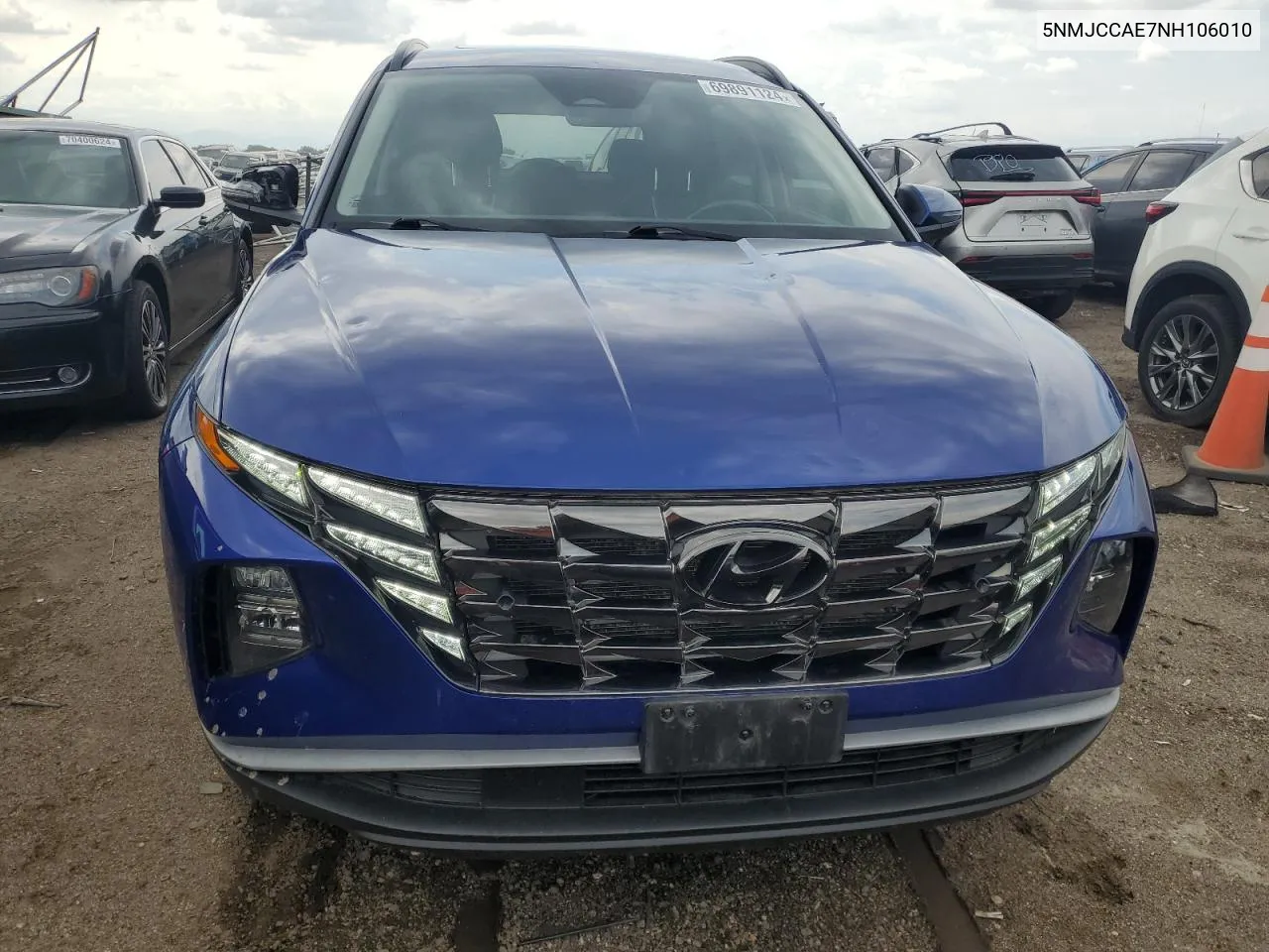 2022 Hyundai Tucson Sel VIN: 5NMJCCAE7NH106010 Lot: 69891124