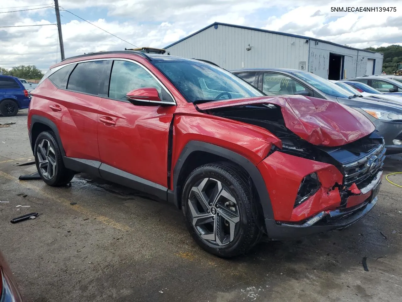 2022 Hyundai Tucson Limited VIN: 5NMJECAE4NH139475 Lot: 70017824