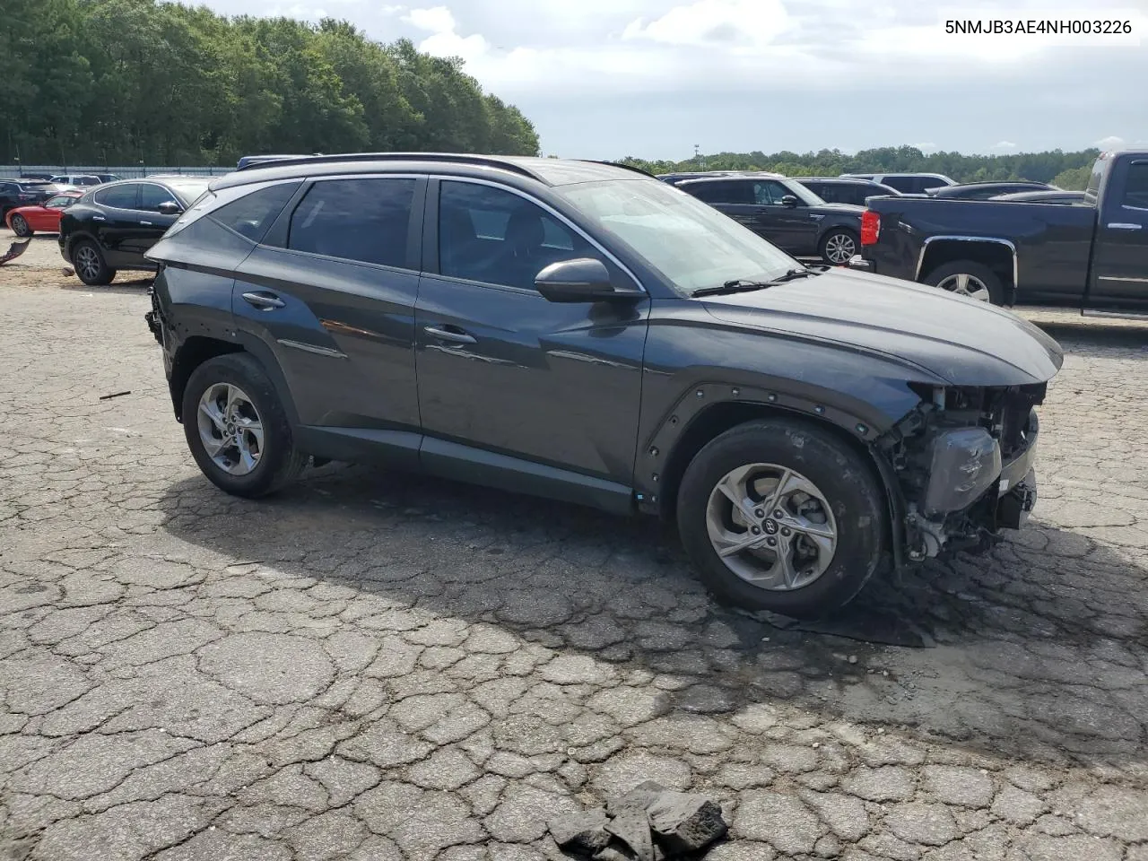 2022 Hyundai Tucson Sel VIN: 5NMJB3AE4NH003226 Lot: 70131184