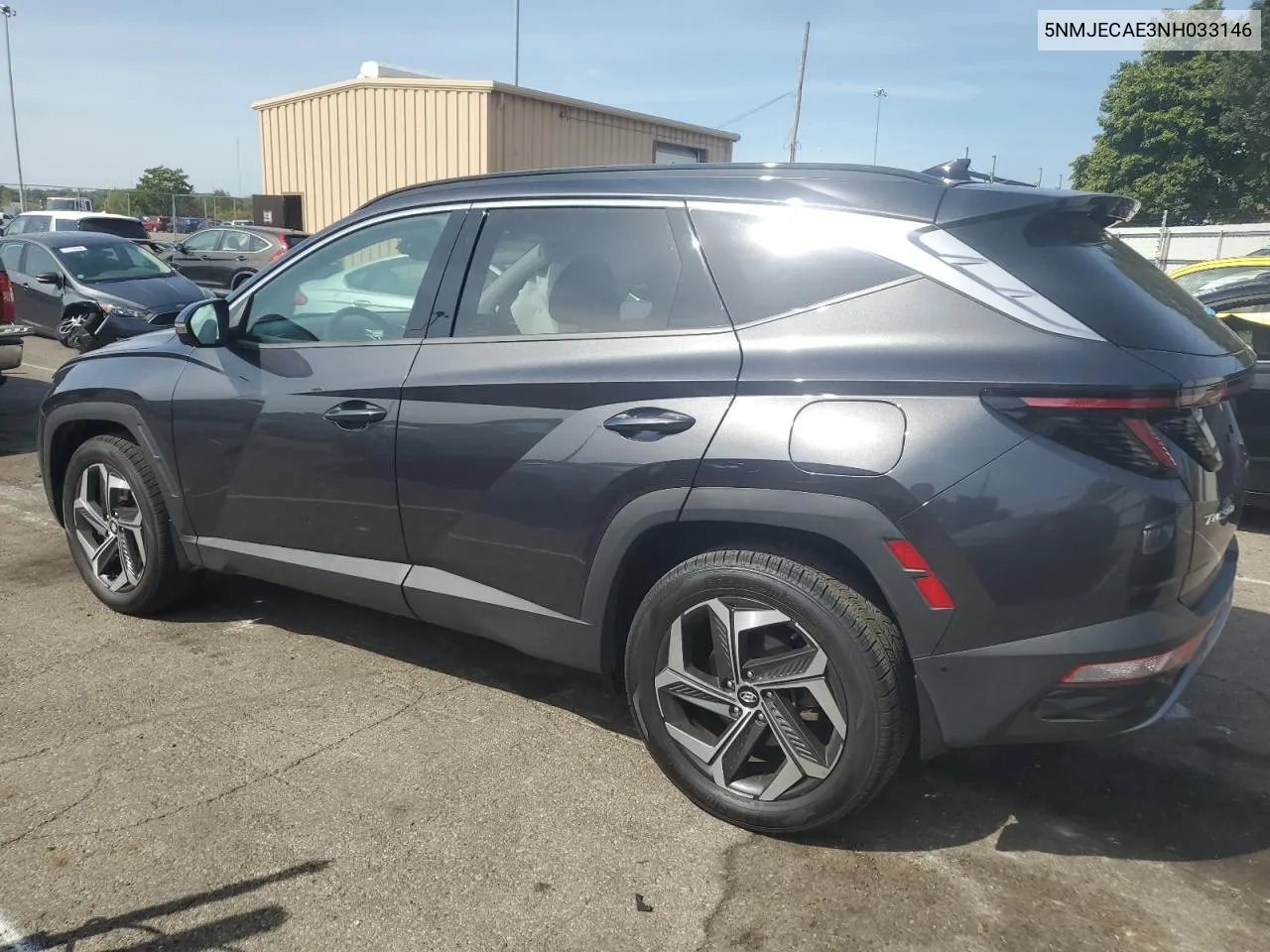 2022 Hyundai Tucson Limited VIN: 5NMJECAE3NH033146 Lot: 70425224