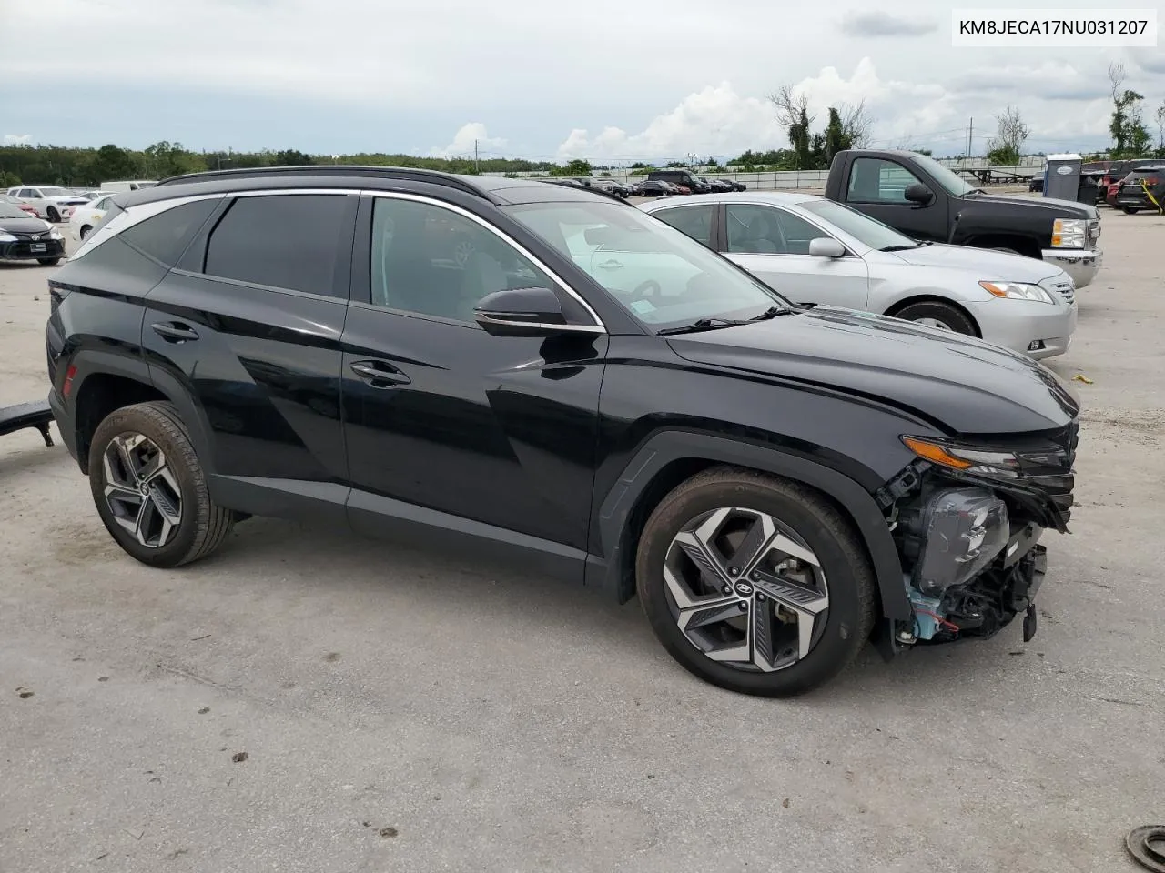 2022 Hyundai Tucson Limited VIN: KM8JECA17NU031207 Lot: 71355804